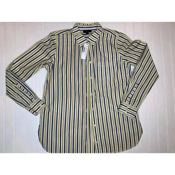 JCrew J Crew Classic Fit Boy Shirt Trifecta Stripe Size 4 NEW. 262 - Picture 2 of 3